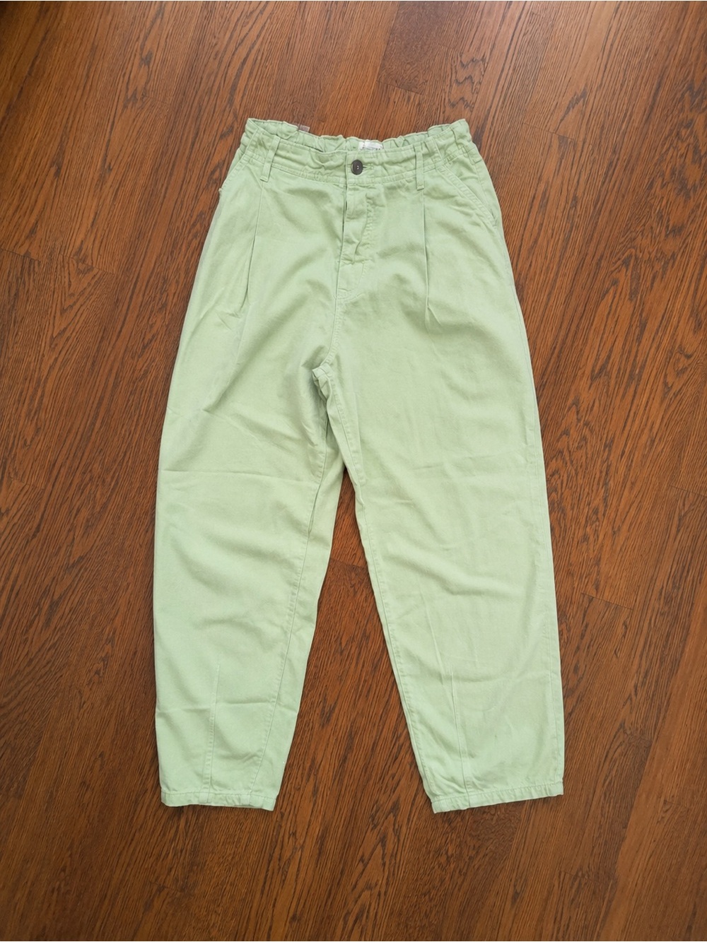 Pilcro Light Green Cropped Ankle Jeans Sz 26